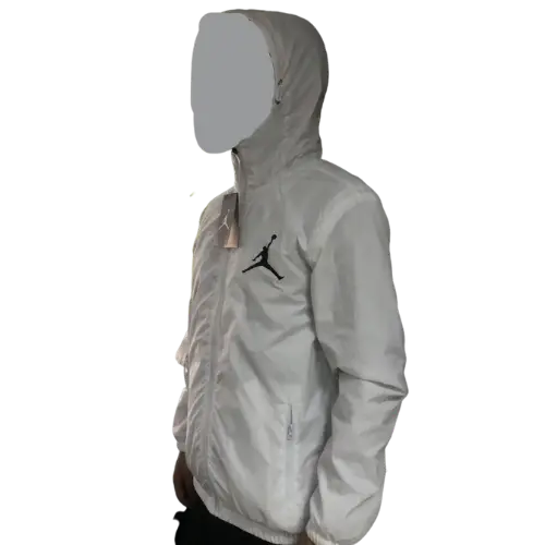 PSG X JORDAN 2021/22 WHITE WINDPROOF ZIP JACKET