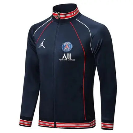 WHITE RED BLUE JACKET PSG X JORDAN 2021/22