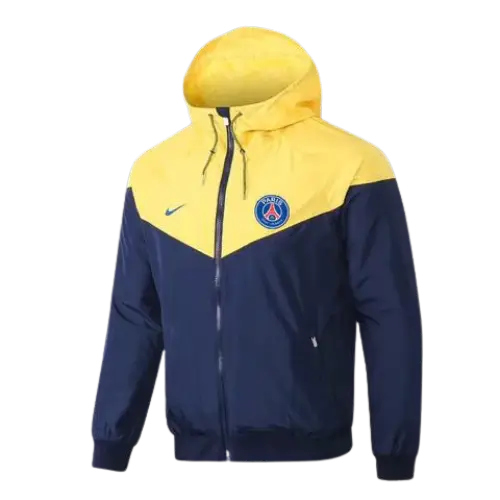 YELLOW ZIP WINDPROOF HOODED JACKET PSG X NIKE 2021/22