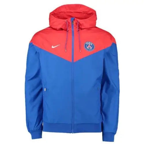 RED ZIP JACKET WITH HOOD WINDPROOF PSG X NIKE 2021/22