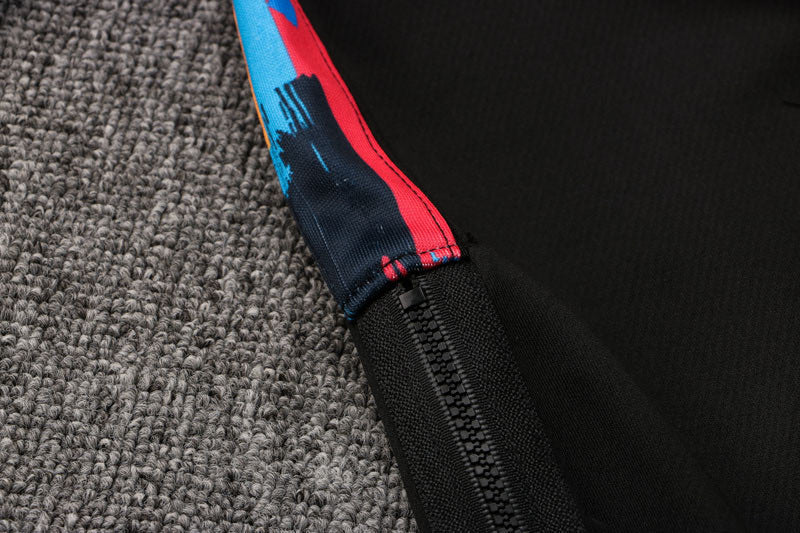 Kit NBA Felpa + Tuta Nera Brooklyn Nets 2021/22