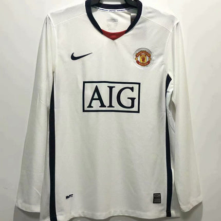 Maglia a Maniche Lunghe Retro Manchester United Trasferta 2008/09