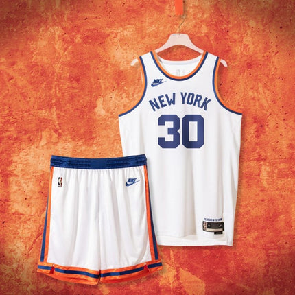 Kit NBA Maglia + Pantaloncini New York Knicks Bianca City Edition 2021/22