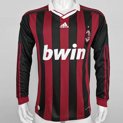 Maglia a Maniche Lunghe Retro Milan Home 2009/10