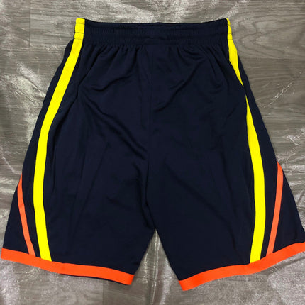 Pantaloncini NBA Nero-Giallo-Arancio Warriors 2021/22