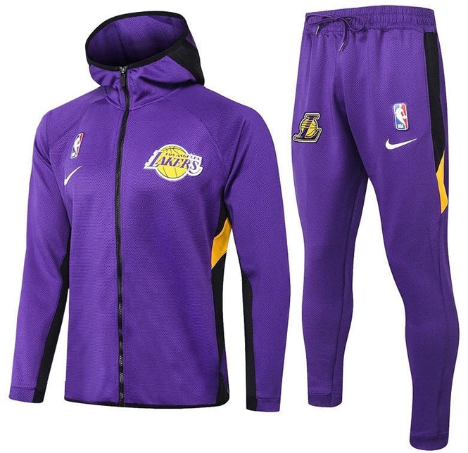 Kit Giacca a Zip con Cappuccio + Tuta Viola NBA Lakers 2021/22