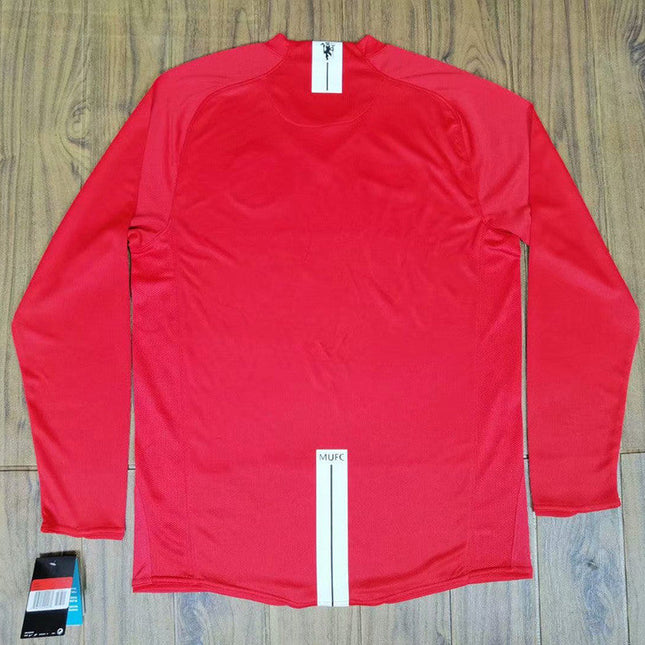 Maglia a Maniche Lunghe Retro Manchester United Home 2007/08