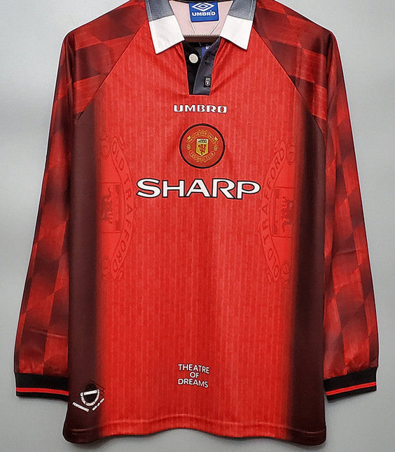 Maglia a Maniche Lunghe Retro Manchester United Home 1996/97