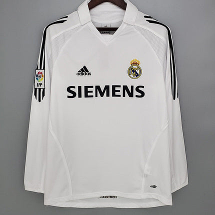 Maglia Retro a Maniche Lunghe Real Madrid Home 2005/06