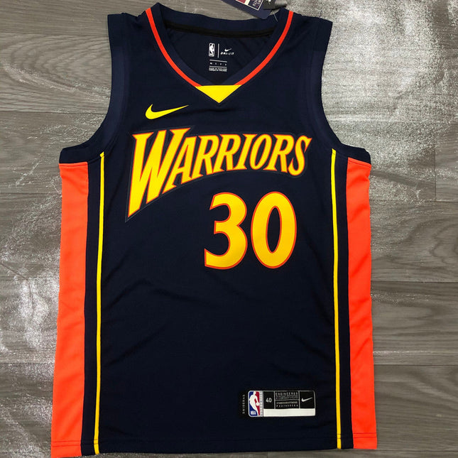 Maglia NBA Nero-Arancio Warriors 2021/22
