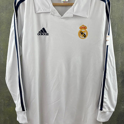 Maglia Retro a Maniche Lunghe Real Madrid Home 2001/02