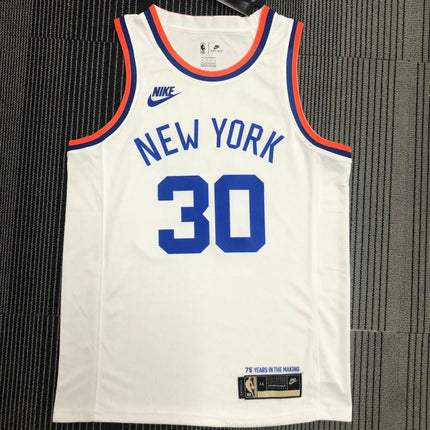 Maglia NBA Bianca-Blu New York Knicks 2021/22