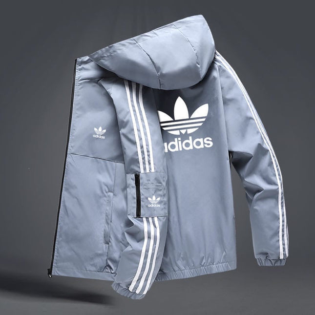 Giacca Imbottita Acetata a Zip con Cappuccio Bianca Grigia 2021/22 COPIA