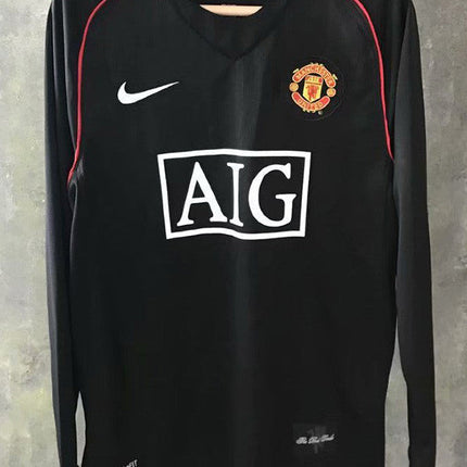 Maglia a Maniche Lunghe Retro Manchester United Trasferta 2007/08