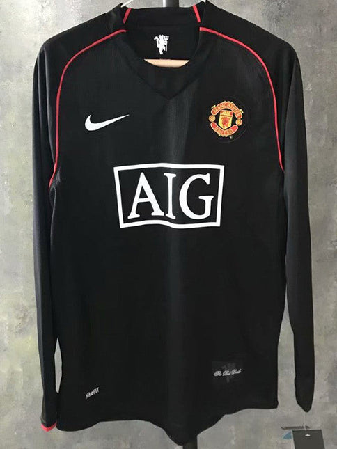 Maglia a Maniche Lunghe Retro Manchester United Trasferta 2007/08