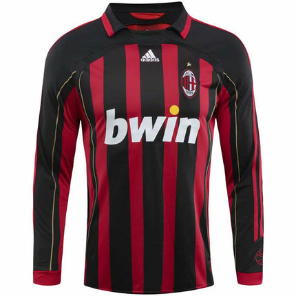 Maglia a Maniche Lunghe Retro Milan Home 2006/07