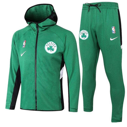 Kit Giacca a Zip con Cappuccio NBA + Tuta Verde Celtics 2021/22