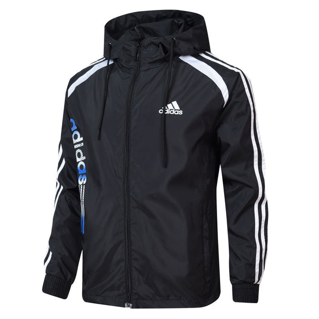 Giacca a Zip con Cappuccio Adidas Nera 2021/22 REPLICA