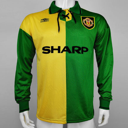 Maglia a Maniche Lunghe Retro Manchester United Trasferta 1992/93