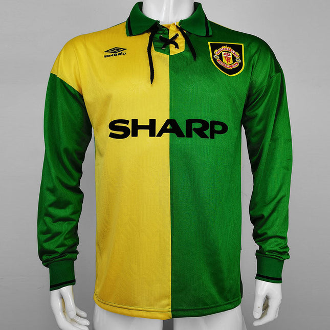 Maglia a Maniche Lunghe Retro Manchester United Trasferta 1992/93