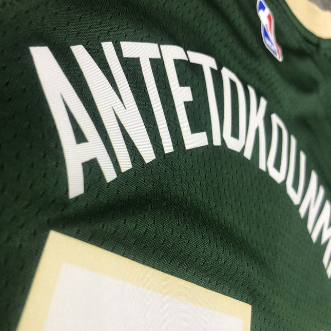 Maglia NBA Verde Milwaukee Buks 2021/22