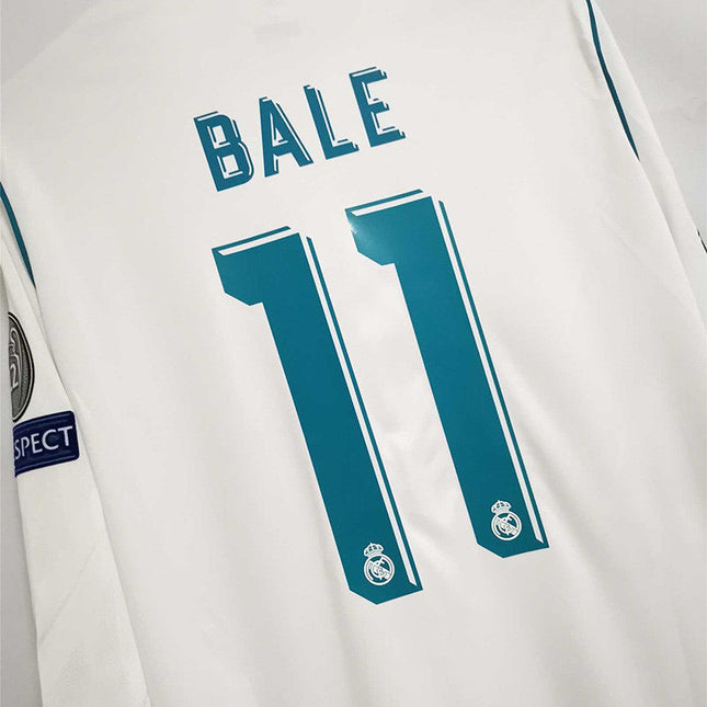 Maglia Retro a Maniche Lunghe Real Madrid Home 2017/18