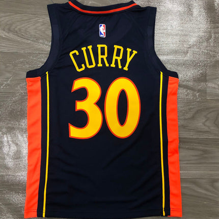 Maglia NBA Nero-Arancio Warriors 2021/22