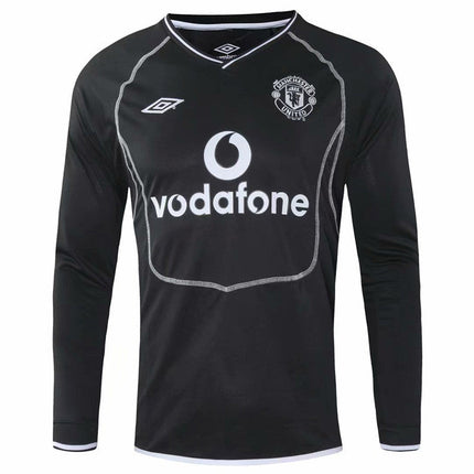Maglia a Maniche Lunghe Retro Manchester United Trasferta 2000/01