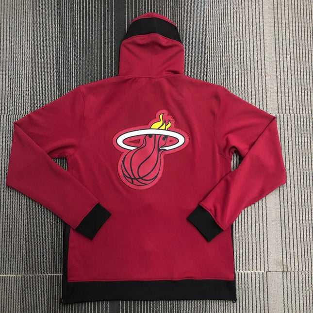 Giacca a Zip con Cappuccio NBA Rouge Miami Heat 2021/22