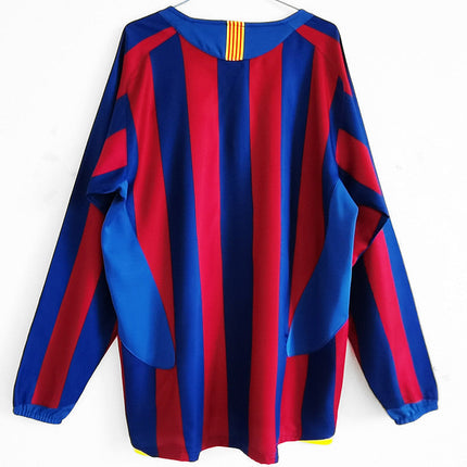 Maglia a Maniche Lunghe Retro Barcelona Home 2005/06