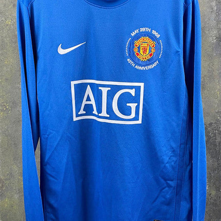 Maglia a Maniche Lunghe Retro Manchester United Trasferta 2007/08