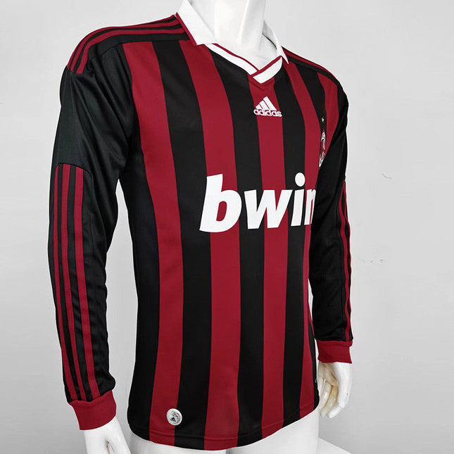 Maglia a Maniche Lunghe Retro Milan Home 2009/10