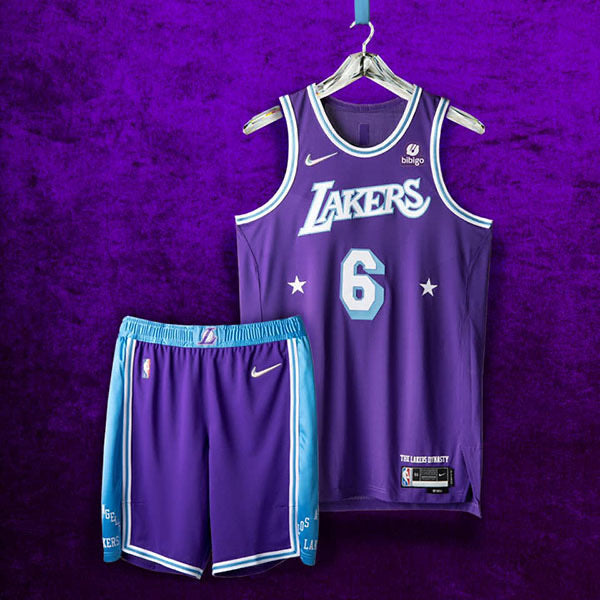 Kit NBA Maglia + Pantaloncini Los Angeles Lakers City Edition 2021/22