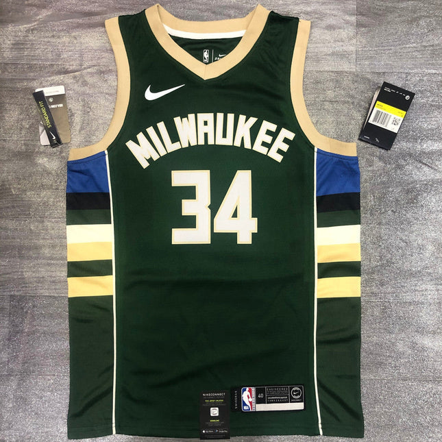Maglia NBA Verde Milwaukee Buks 2021/22