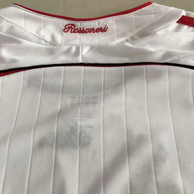 Maglia a Maniche Lunghe Retro Milan Trasferta Bianca 2006/07