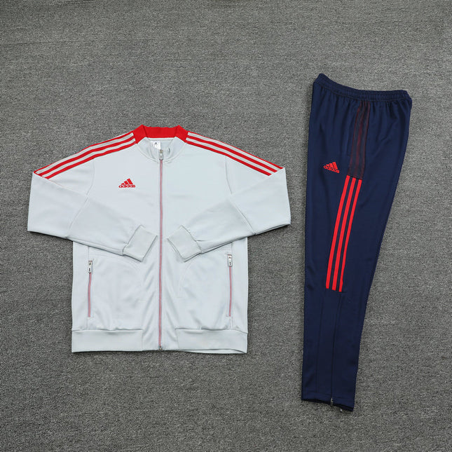 Kit Giacca a Zip + Tuta Adidas Bianca REPLICA