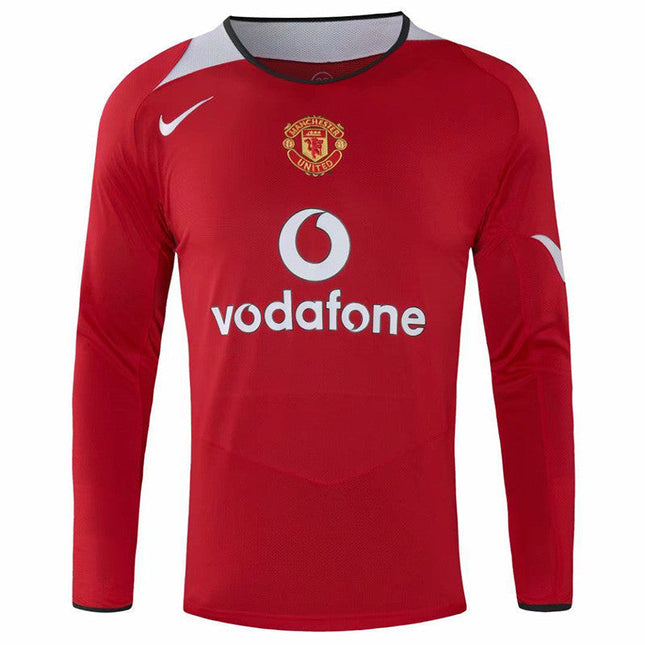 Maglia a Maniche Lunghe Retro Manchester United Home 2004/05