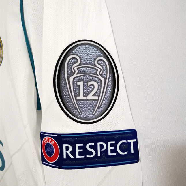 Maglia Retro a Maniche Lunghe Real Madrid Home 2017/18