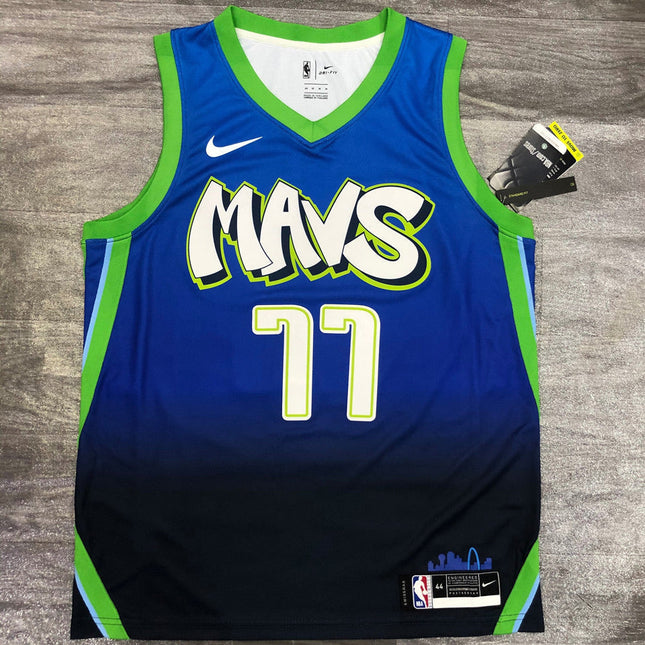 Maglia NBA “MAVS” Blu Mavericks Dallas 2021/22
