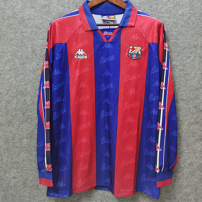 Maglia a Maniche Lunghe Retro Barcelona Home 1996/97