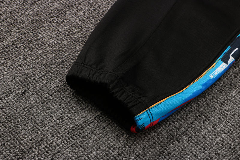 Kit NBA Felpa + Tuta Nera Brooklyn Nets 2021/22