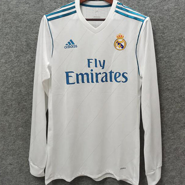 Maglia Retro a Maniche Lunghe Real Madrid Home 2017/18