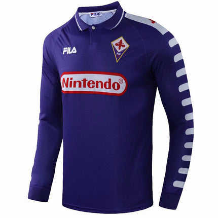 Maglia a Maniche Lunghe Retro Fiorentina Home 1998/99
