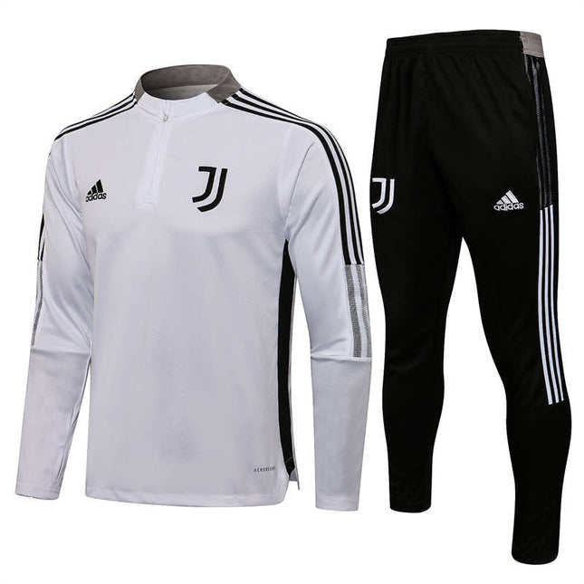 Kit Felpa Bianca + Tuta Nera Juventus 2021/22