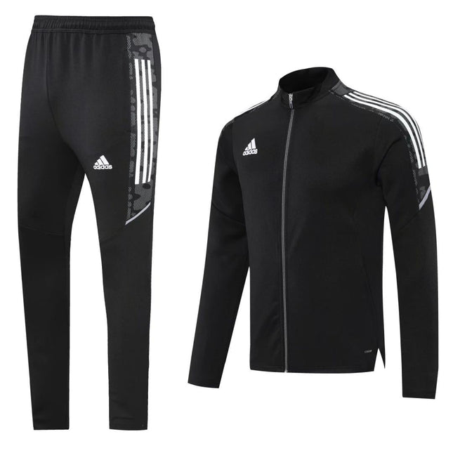 Kit Giacca a Zip + Tuta Adidas Nera REPLICA