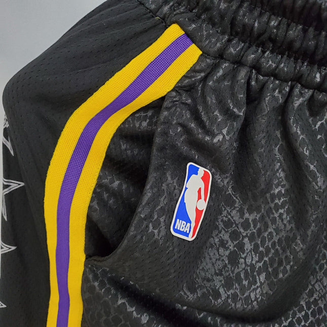 Pantaloncini NBA Neri-Gialli Lakers 2021/22