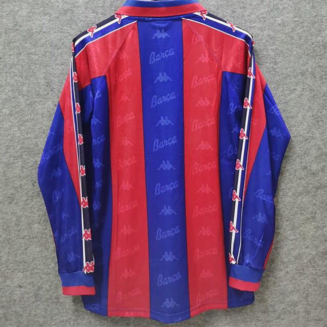 Maglia a Maniche Lunghe Retro Barcelona Home 1996/97