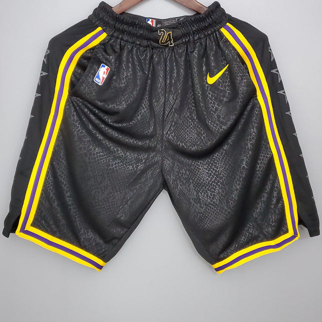 Pantaloncini NBA Neri-Gialli Lakers 2021/22