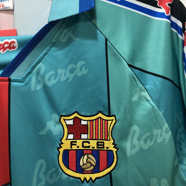 Maglia a Maniche Lunghe Retro Barcelona Trasferta 1996/97
