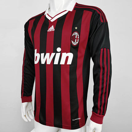 Maglia a Maniche Lunghe Retro Milan Home 2009/10
